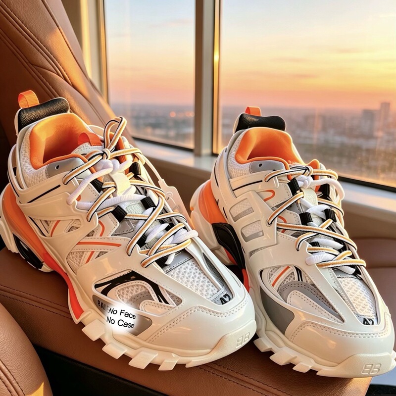 Putian sneakers cross-border Paris Track3.0 LED light-up dad shoes for men and women, height-increasing casual sports shoes Putian sneakers cross-border Paris Track3.0 LED light-up dad shoes for men and women, height-increasing casual sports shoes