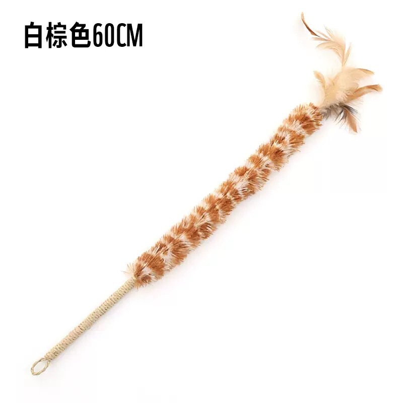 厂家批发鸡毛掸子铃铛羽毛逗猫棒宠物小猫磨牙棒互动逗猫玩具用品|undefined