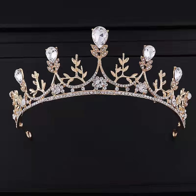 Moda princesa corona fiesta fiesta corona de cumpleaños novia principal vestido de novia corona accesorios para el cabello vestido de reina corona