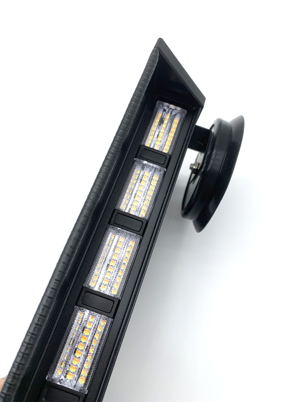 Car ceiling bright warning light engineering vehicle LED yellow strobe light flash with strong magnetic base 12-24v