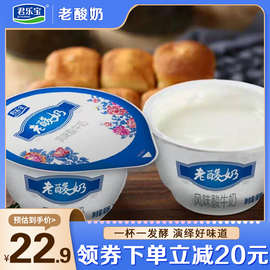 君乐宝老酸奶风味酸牛奶益生菌发酵乳儿童代餐早餐酸奶12杯装整箱
