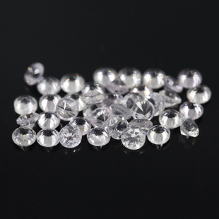 Factory high quality small round stone bare stone 2mm3mm crystal white clean Myanmar natural white sharp crystal jewelry accessories