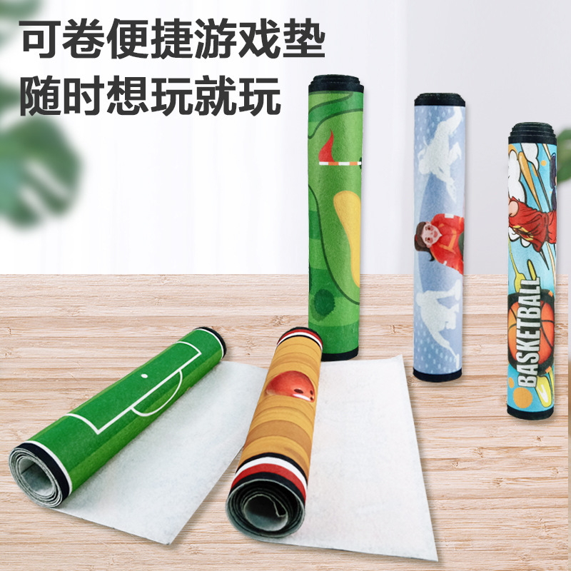 Juguetes de ocio educativos transfronterizos Mesa de hockey sobre hielo de escritorio Lanzar ollas Reunión familiar Curling en tierra seca Mini juguetes interactivos