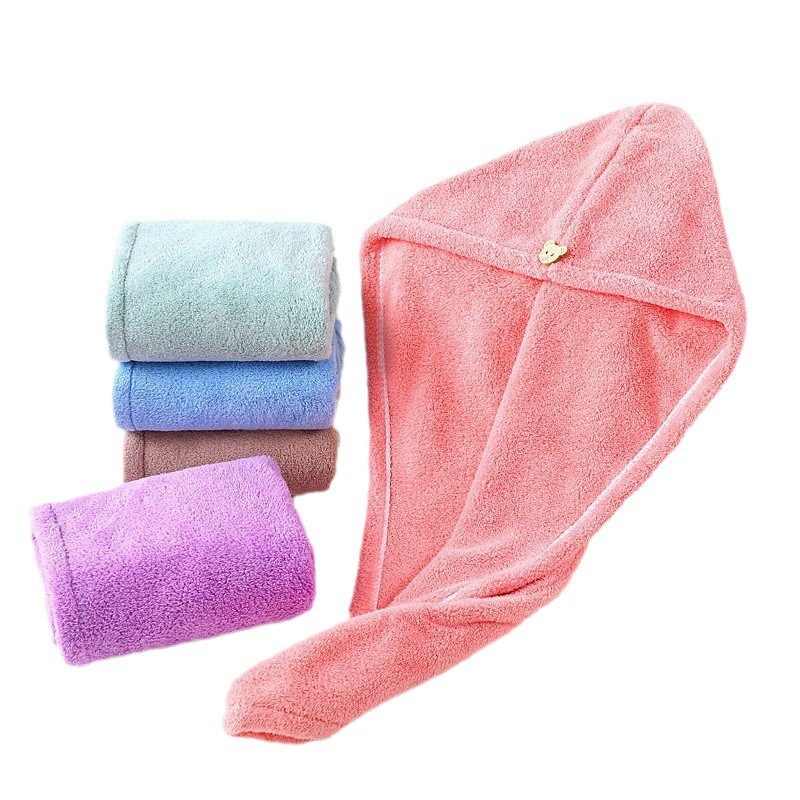 Sneldrogende haarhanddoek voor dames absorberende berenmuts_voghion.com