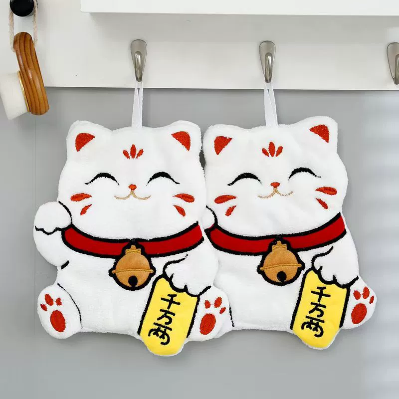 Коралловое мультяшное полотенце, для удачи, влагопоглощающее