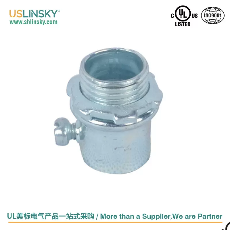 UL&CUL美规美标金属管接头EC131 镀锌线管杯梳盒接头