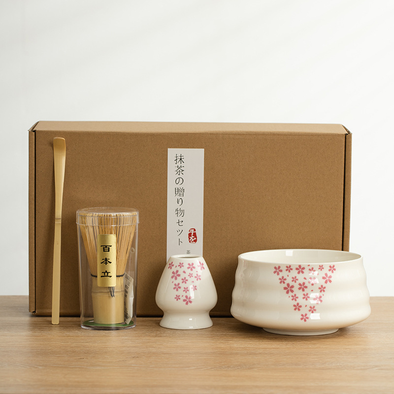 Té especial transfronterizo, cepillo de matcha, té de Baibenli, combinación de té, juego de té de matcha japonés, caja de regalo