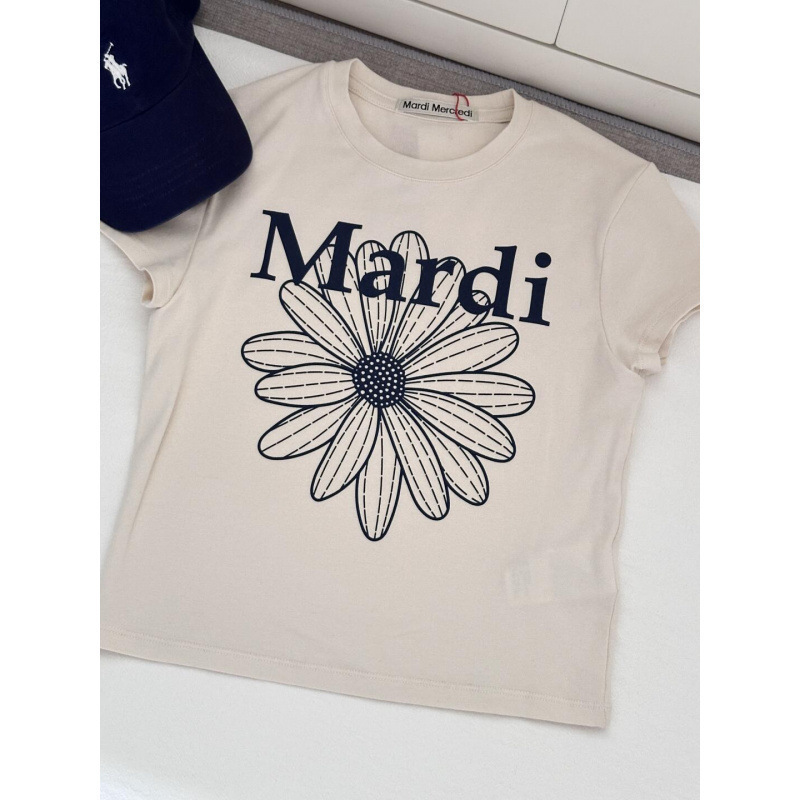 【カウンター品質】韓国マルディトレンドブランド半袖Tシャツリトルデイジードーマンプリントラウンドネックピュアコットンクロスボーダー|undefined