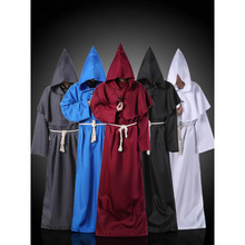 中世纪服装僧侣服教堂牧师服装cos神父跨境欧美万圣节服饰批发