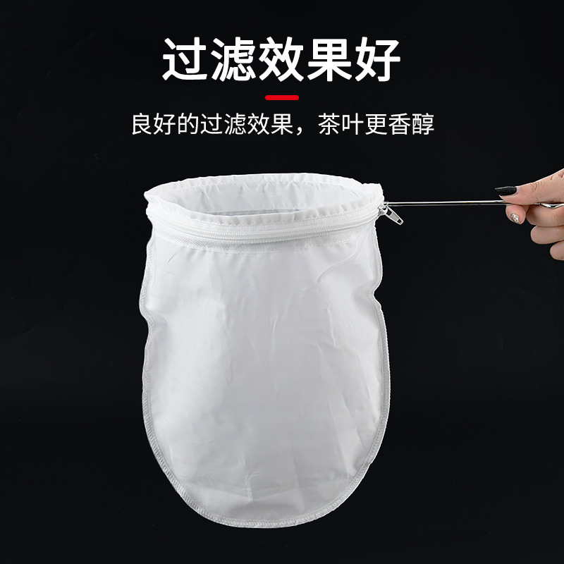 Hong Kong-estilo de té de la leche bolsa de filtro bolsa de té de seda medias de leche tienda de té suministros equipo bolsa de té de filtro
