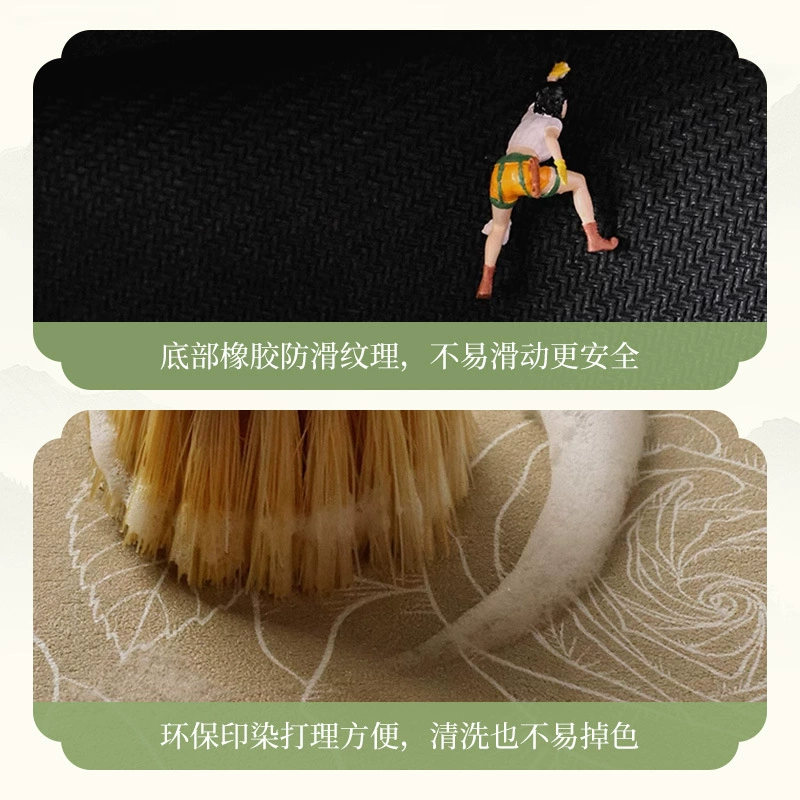 New Chinese style lotus leaf diatom mud tea mat tea mat draining mat tea table mat insulating water absorbing place mat Chinese style coaster