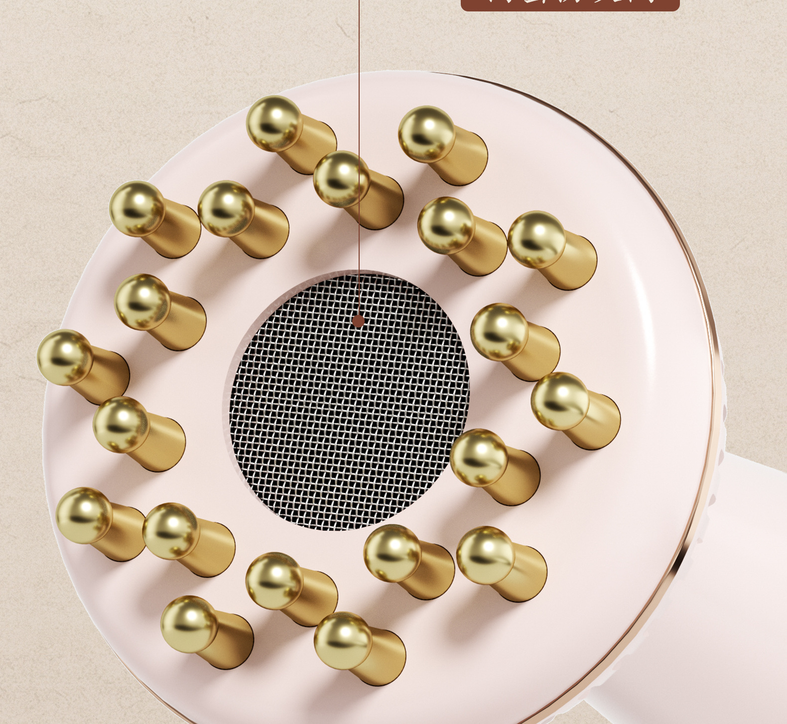Brass Moxibustion Box with Meridian Brush Full Body Massage Abdominal Gua Sha Tool with 10 Filter Cotton Sets preparation