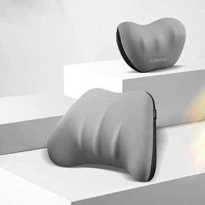 Support Cushion, Neck Pillow, Waist support - gray-headrest
