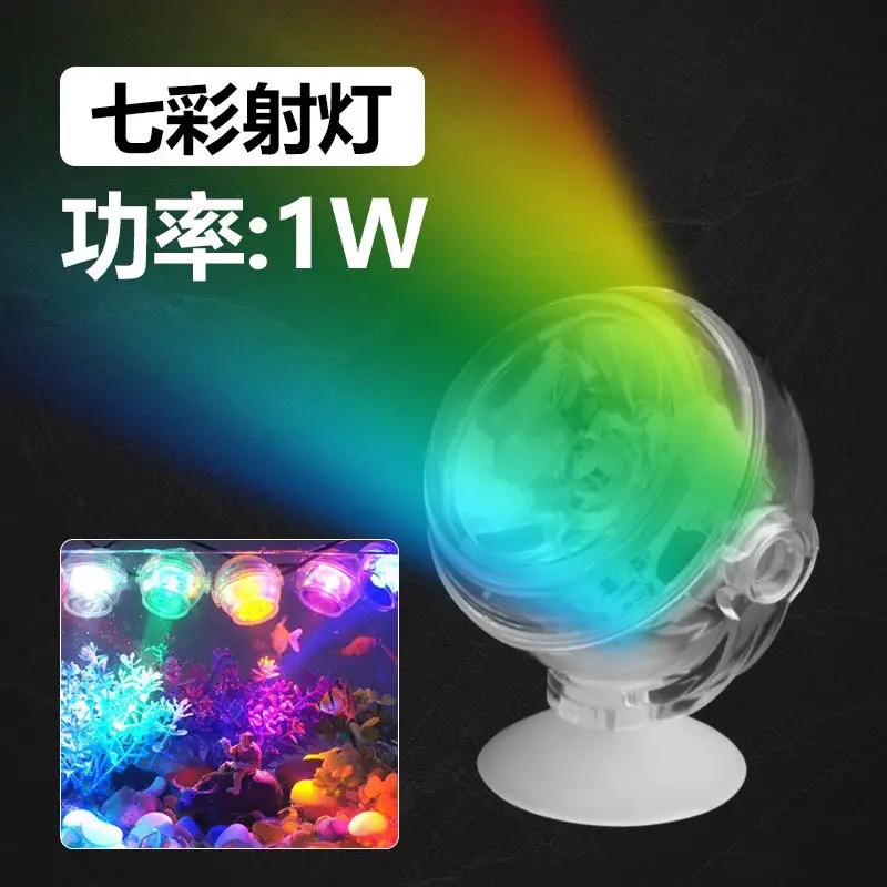 Acuario de peces colorido LED lámpara de acuario colorido gradiente lámpara de acuario luz de noche luz USB impermeable lámpara de buceo