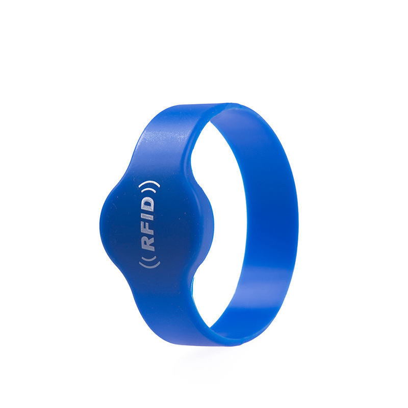 多功能RFID硅胶腕带 安防门禁ID芯片+会员储值IC 射频手牌卡