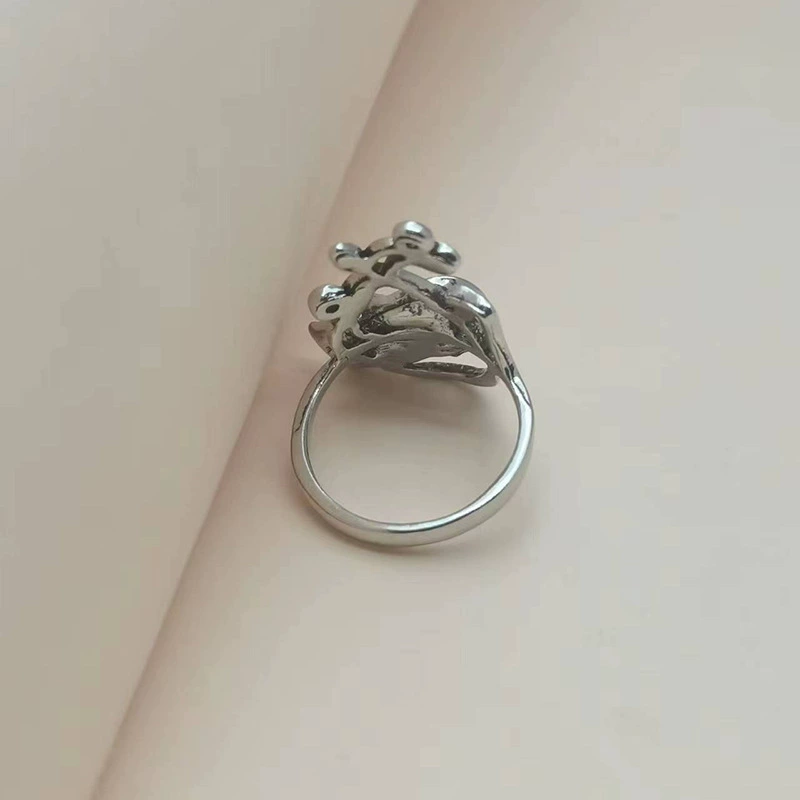Классический черный аксессуар, модное кольцо, простой и элегантный дизайн, прямые продажи с фабрики