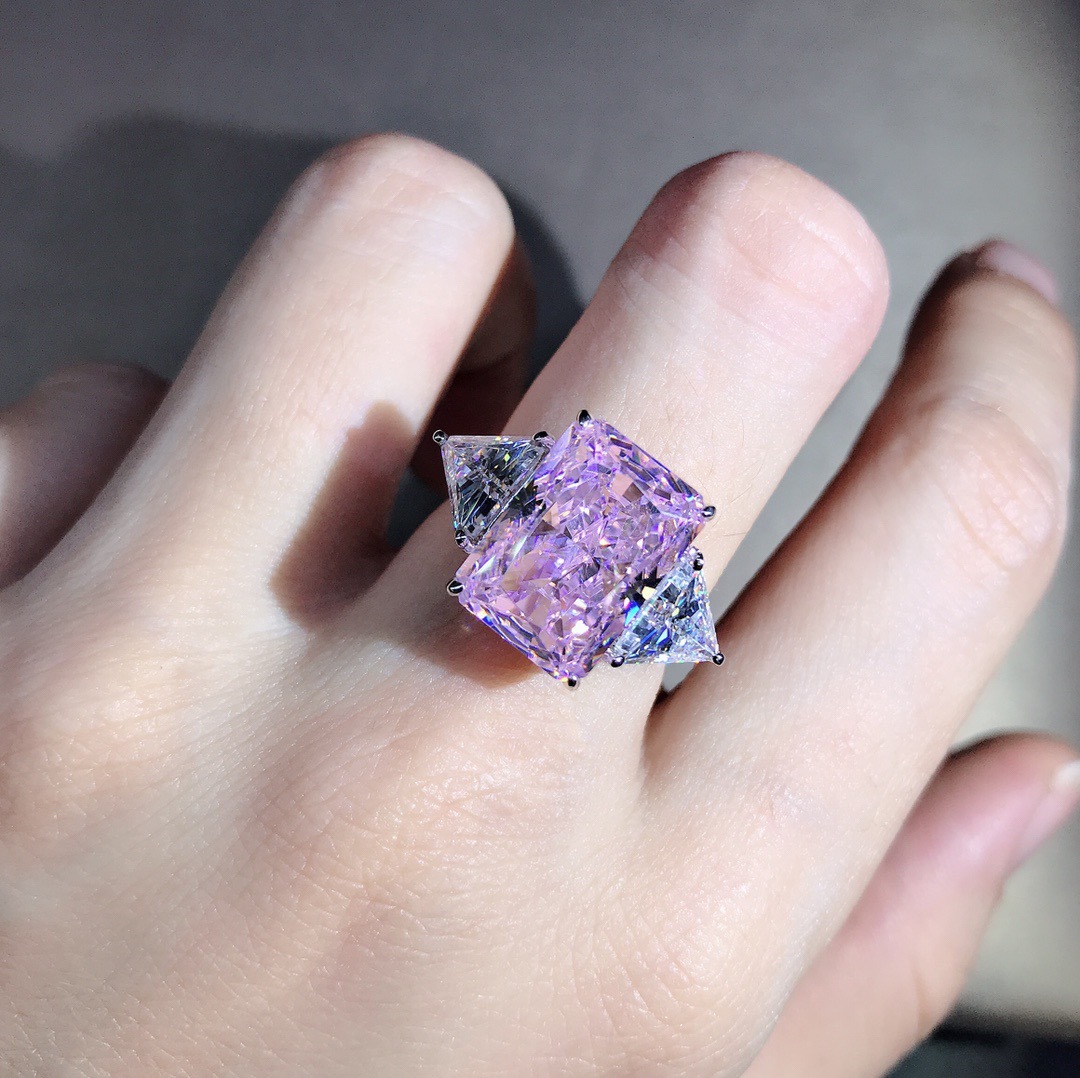 6 quilates VVS grado 3EX anillo de plata esterlina de cinco capas de espesor Chapado en platino con incrustaciones de joyas de diamantes de alto carbono