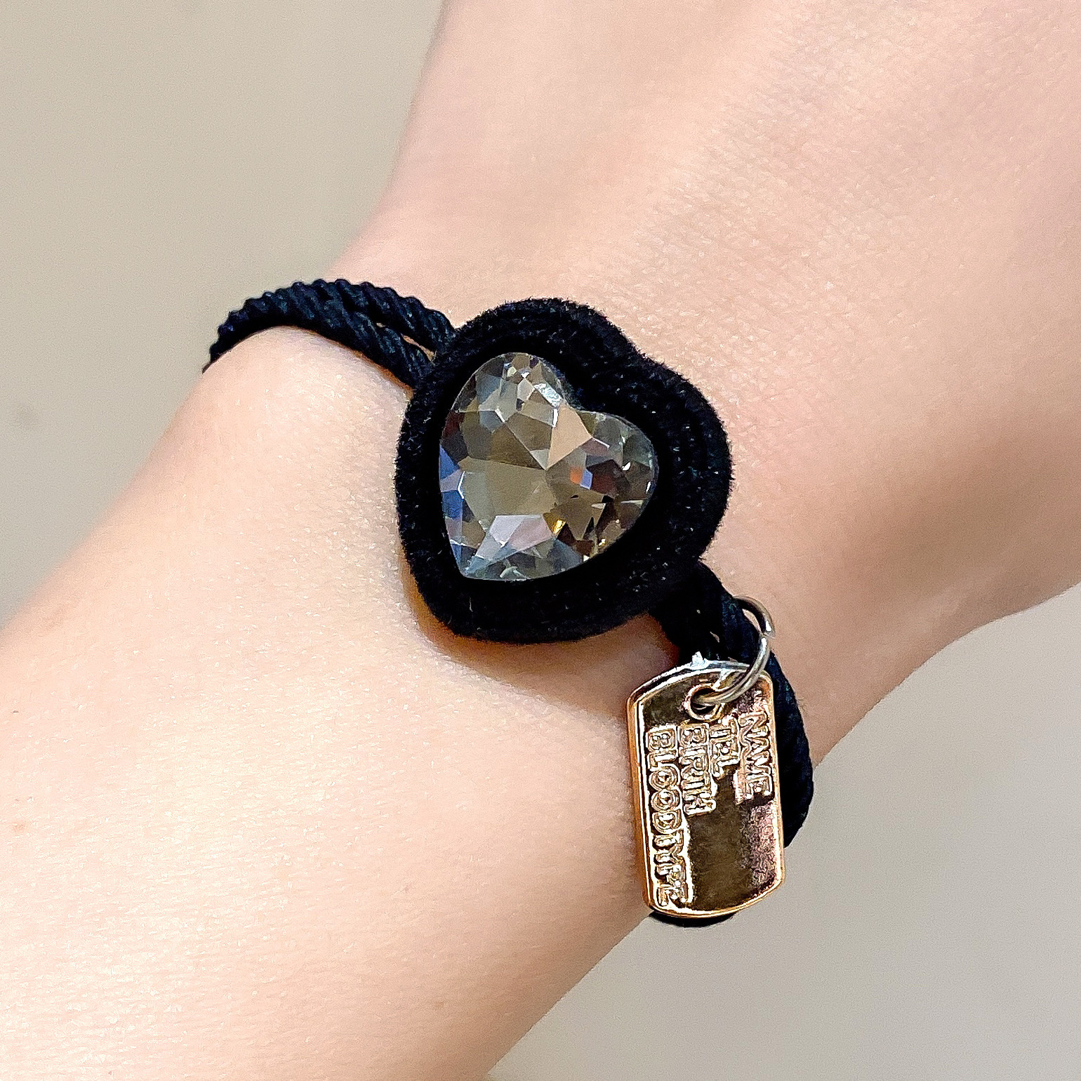 El otoño y el invierno nueva banda de pelo de flocado cuerda de pelo de alto grado de moda coreana rhinestone cuerda de pelo lazo banda de goma del pelo accesorios para el cabello femenino