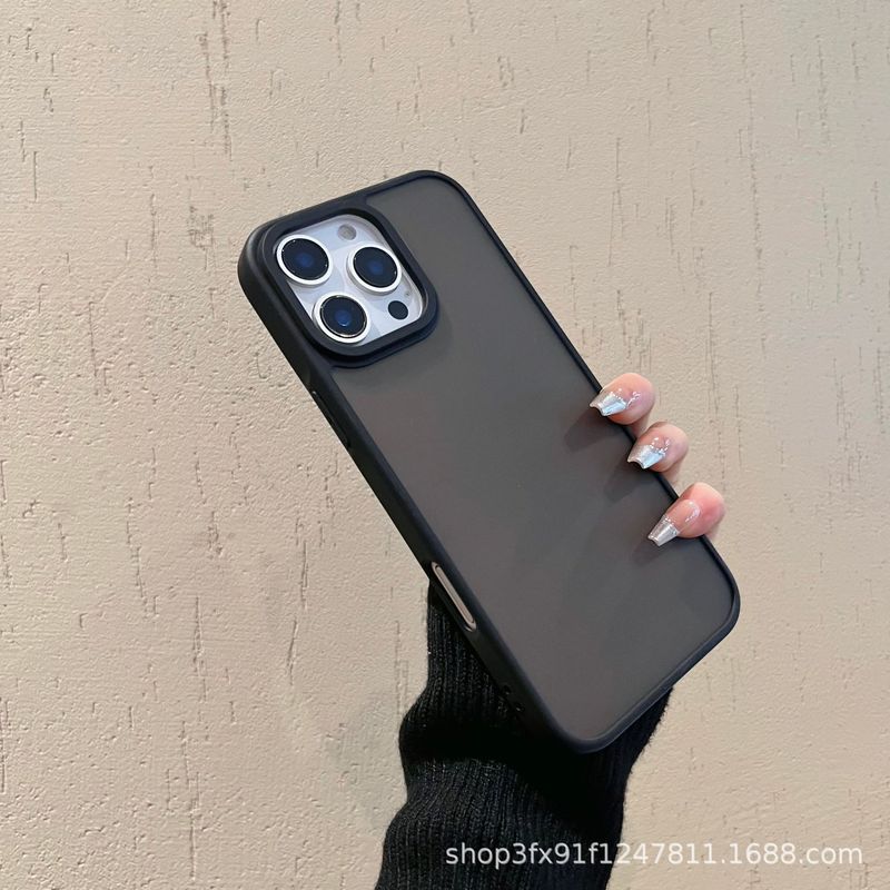 非粘着指紋フロスト新製品適用アップル15携帯ケースIP 16promax卸売り14半透明フロスト|undefined