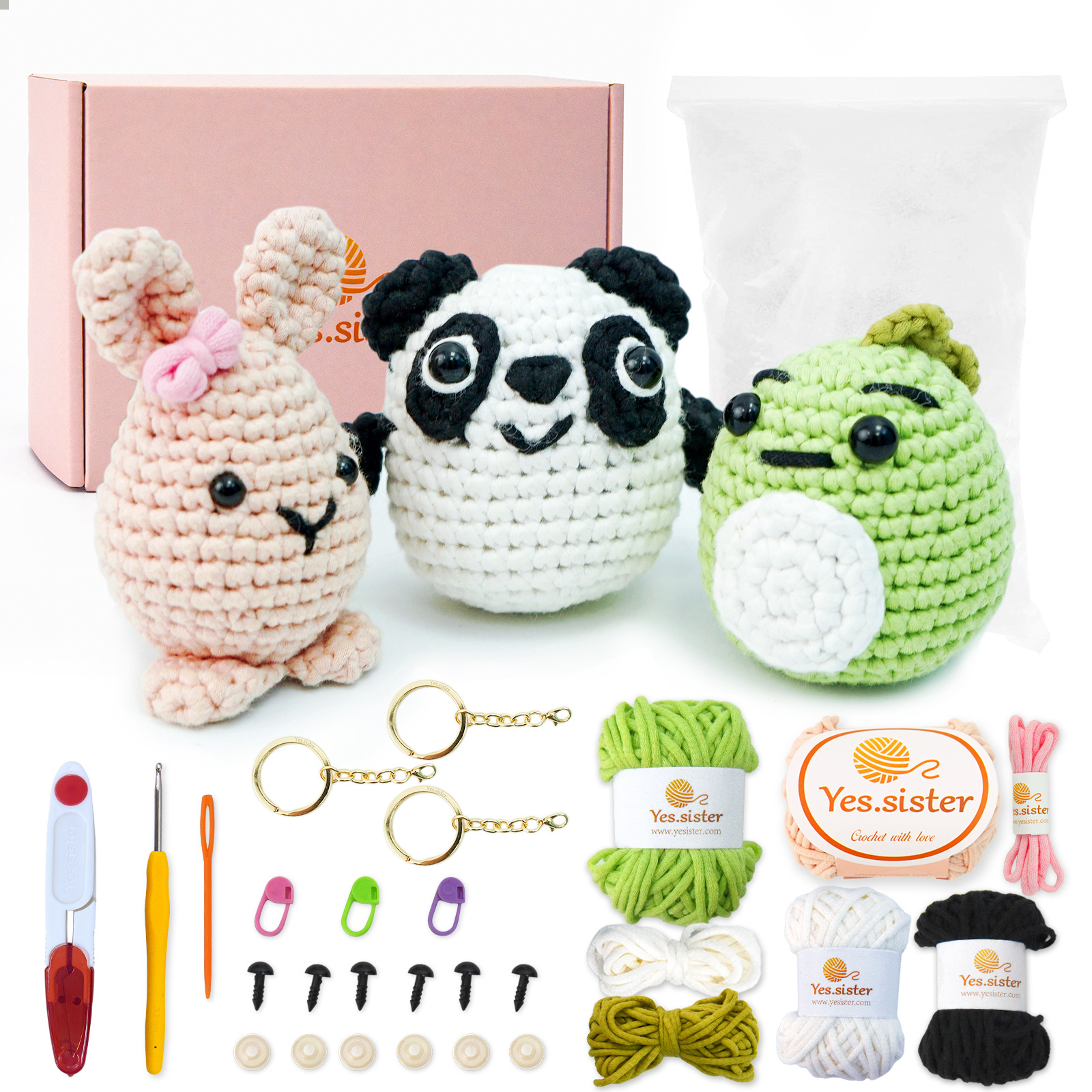 3 작은 세트 소재 패키지