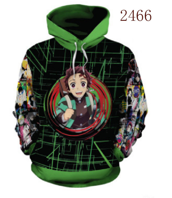 2024 nuevo suéter de impresión digital 3D de Ghost Blade, ropa Cos, suéter con capucha circundante de Tanji Lang