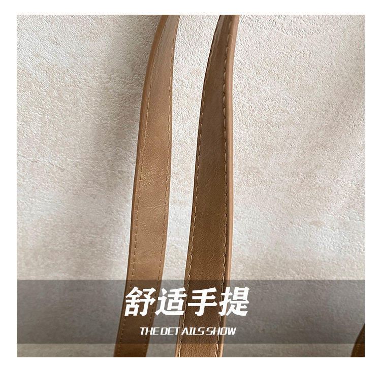 Túi tote đeo vai nách họa tiết da báo cổ điển, form lớn rộng rãi, phong cách tối giản — màu hồng, màu nâu, màu xám chi tiết 6