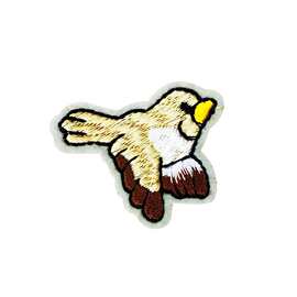 强大电脑绣花厂家直供 小鸟飞蓝天小号装饰绣花布贴 可按图片生产