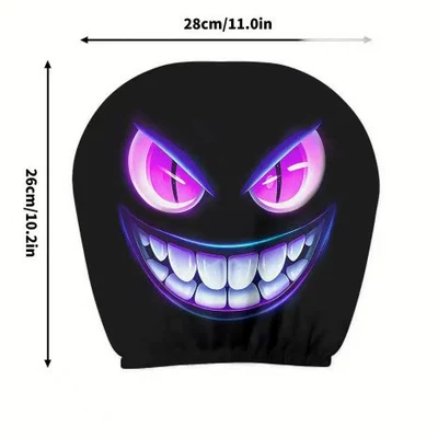 Evil Ghost Character Dark Style, Universal seat cover - 50-double-sided-printing-1pc-26cm28cm