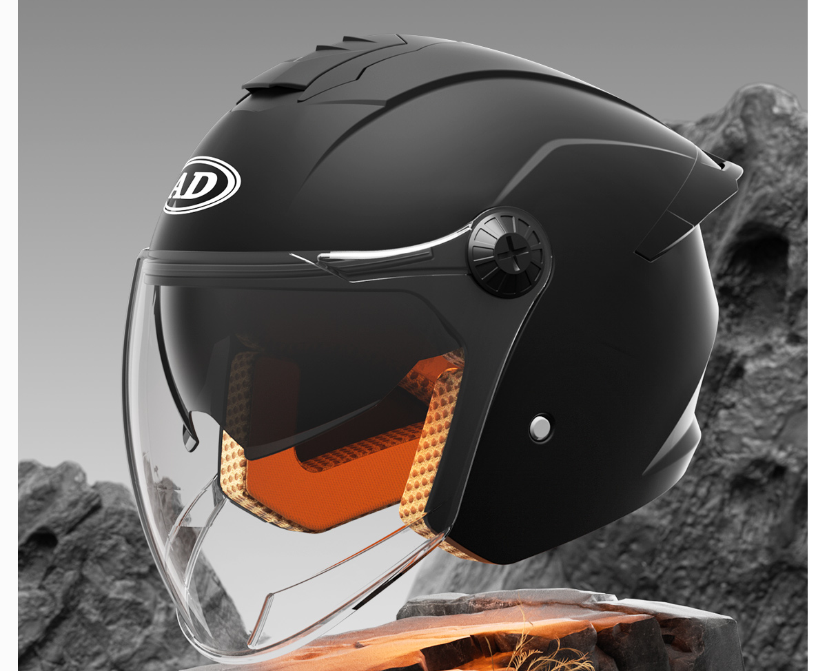 2025 New Electric Motorcycle Helmet 3C Certified Half Helmet