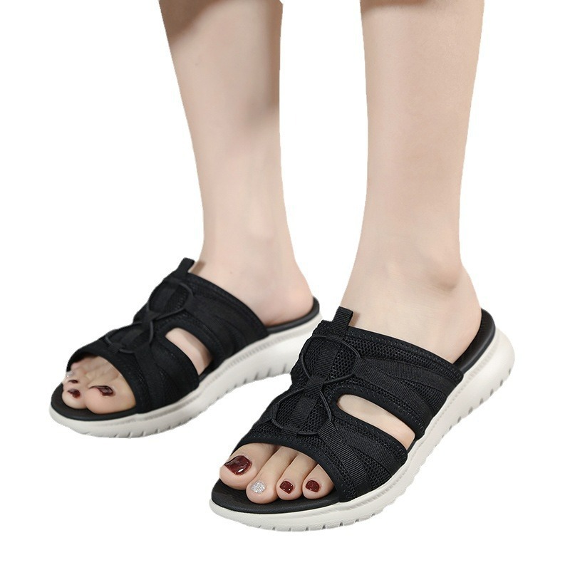 Stock H1109 - A7 Europa y los Estados Unidos 2025 nuevo deporte MD sandalinas casuales de mujer de color sólido cómodas sandalias de tamaño grande mayorista