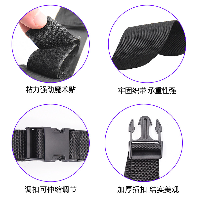 Fabricante en stock caña de pescar Barra de viga con correa de caña de pescar del coche Luya caña de pescar soporte ajustable Barra de pescar