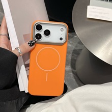 刀锋纯色肤感适用iPhone17手机壳全包磨砂磁吸充电苹果16防摔硬套