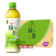 统一绿茶茉莉味绿茶饮料500ml*15瓶整箱批发【上海满量包邮】