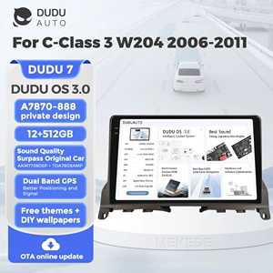 Применимый Mercedes-Benz C-Class 3 W204 2006-11 Модификация Duduauto Android Smart Central Control Screation