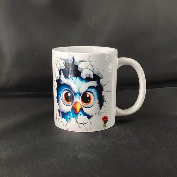 Hollow Painted Cup (Owl)