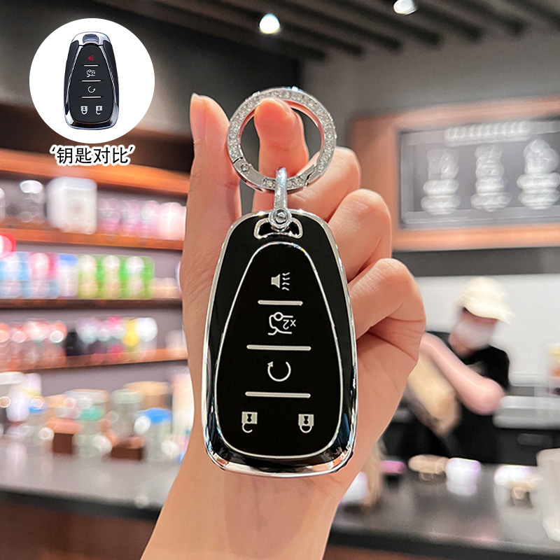 모델 B 5버튼 [실버 엣지 블랙] 싱글 쉘 + 다이아몬드 반지