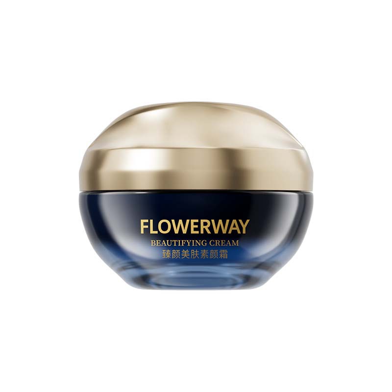 FLOWERWAY Facial Beauty Facial Cream Anti-arrugas, hidratante, firme, desvanecimiento de líneas finas, fabricantes de facial impermeable natural