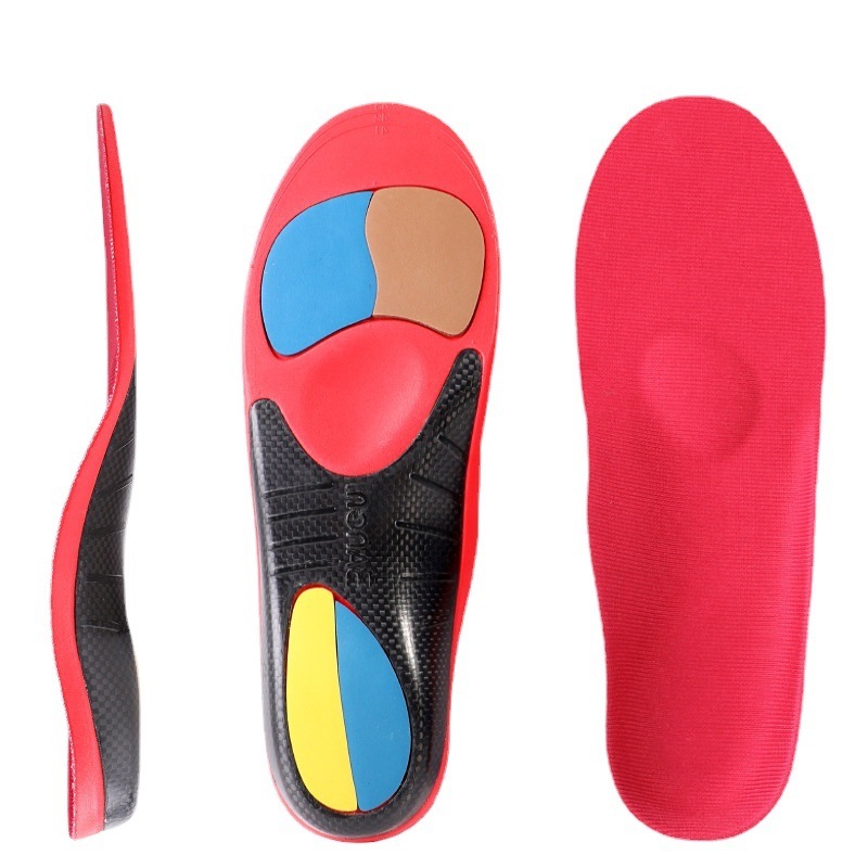 Corrección de arco insolelas de zapatos deportivos placa de carbono al aire libre insolelas de arco antiolor antibacteriano hombre sudor