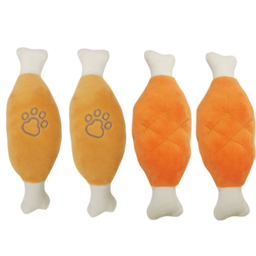 Dog Toys Pet Plush Sound Toys Wholesale Cat Supplies Bite-resistant Educational Toys Amazon Cross-Border