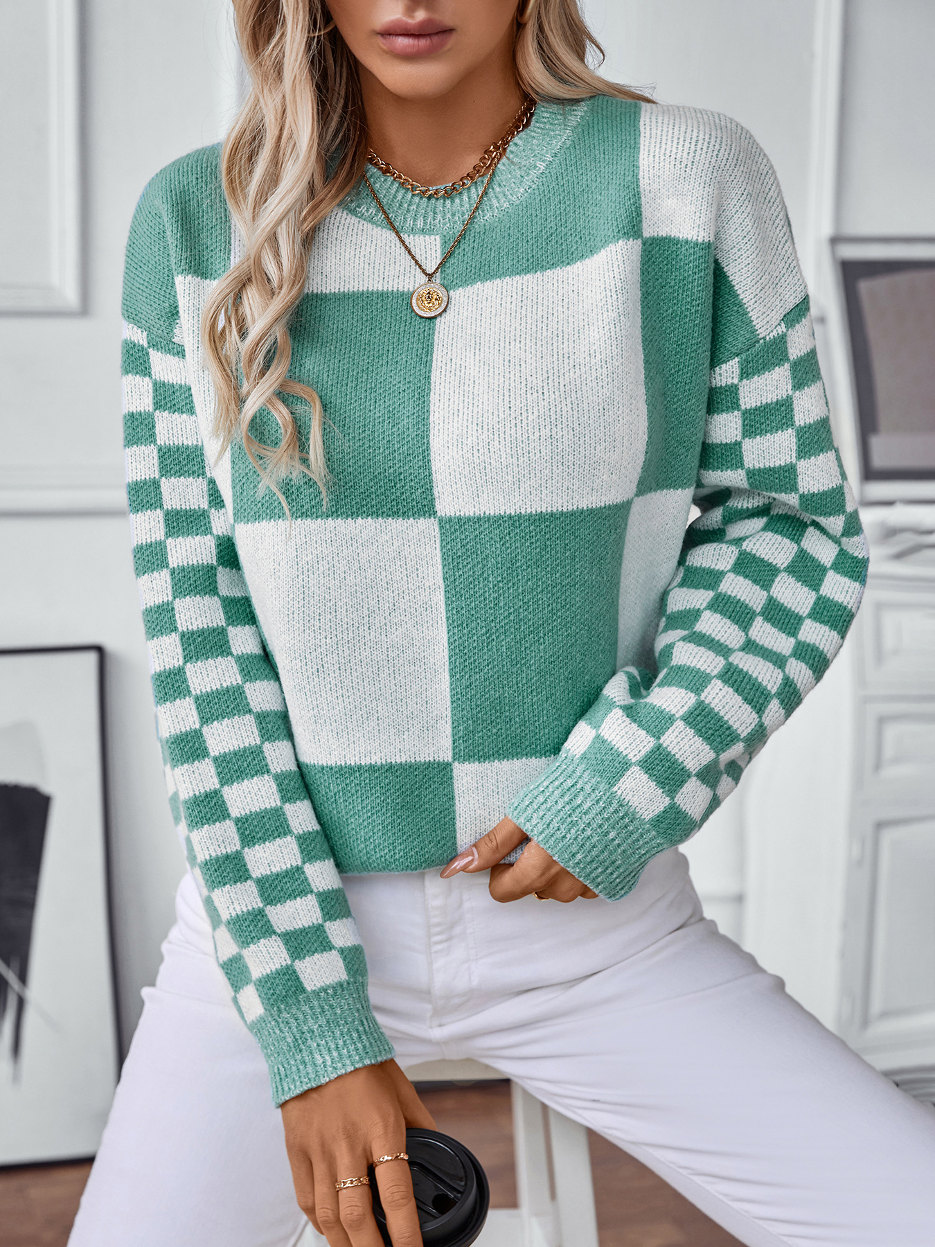 Retro Pixel Letters Pullover 4