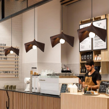 日式侘寂风餐厅吊灯设计师现代简约床头小吊创意艺术吧台民宿吊灯