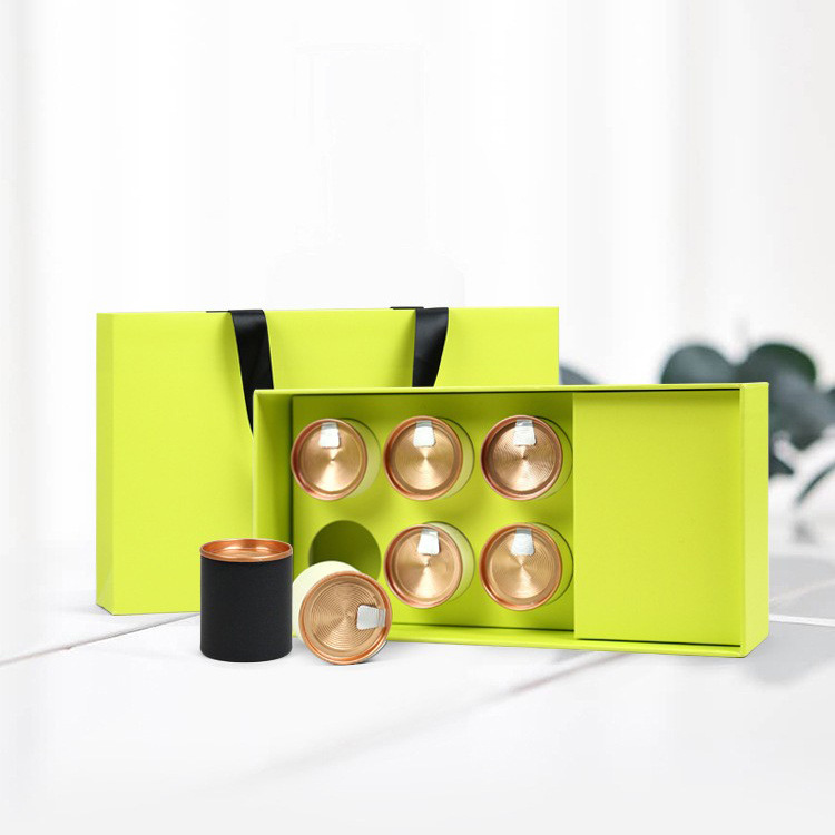 天汇包装小罐茶袋装礼盒马口铁罐茶叶包装盒开窗透明礼品盒