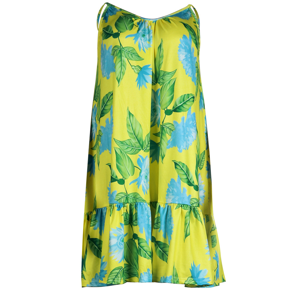 Leaves Printed Dress NSWNY74472