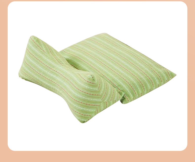 Buckwheat Hull Pillow Triangular Cervical Support Pillow for Sleep and Neck Comfort Home Use details