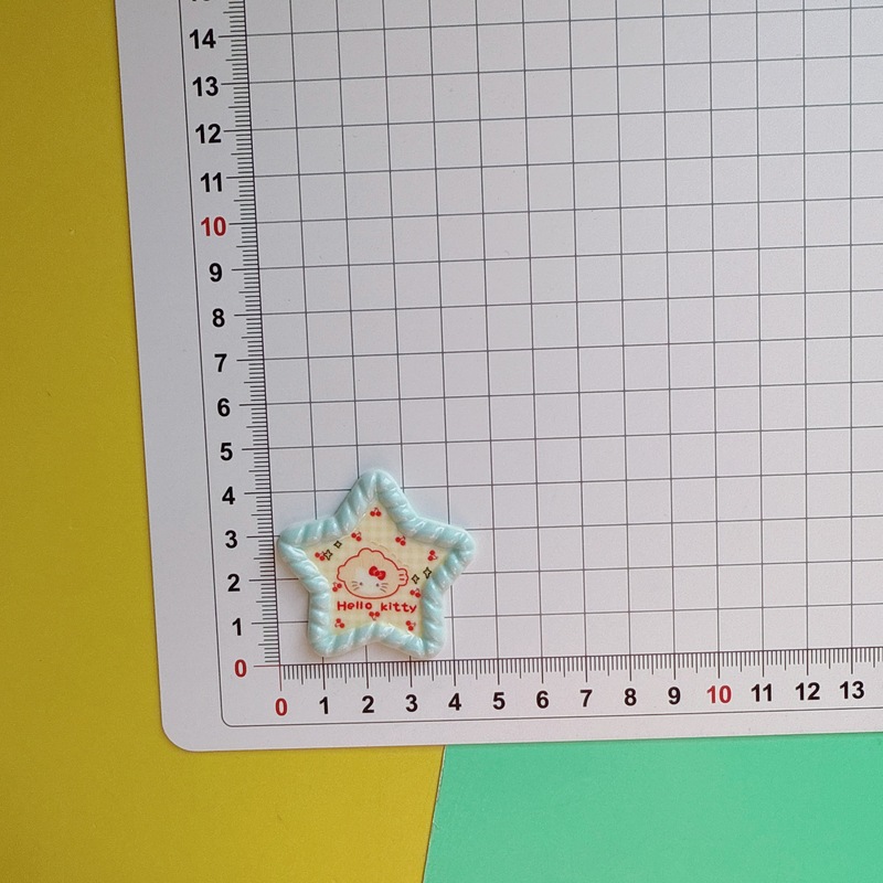 光沢のあるカラフルな甘い子猫五芒星アクセサリー diy クリーム接着剤携帯電話ケースヘアピン帽子バッグおもちゃ材料|undefined