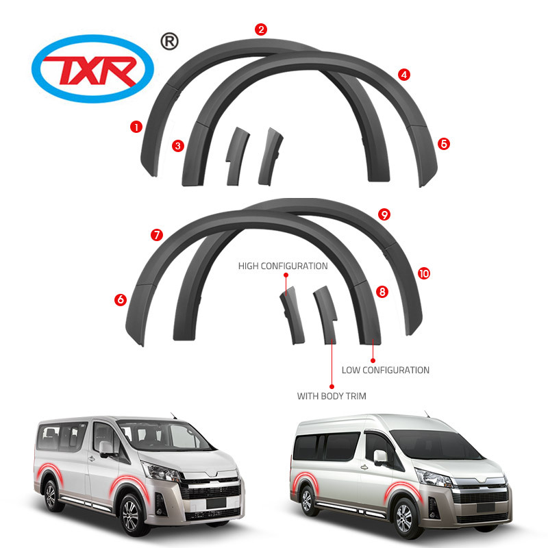 Tenxinrui es adecuado para Toyota hiace H300 cubierta del coche modificado ceja rueda exterior placa Accesorios