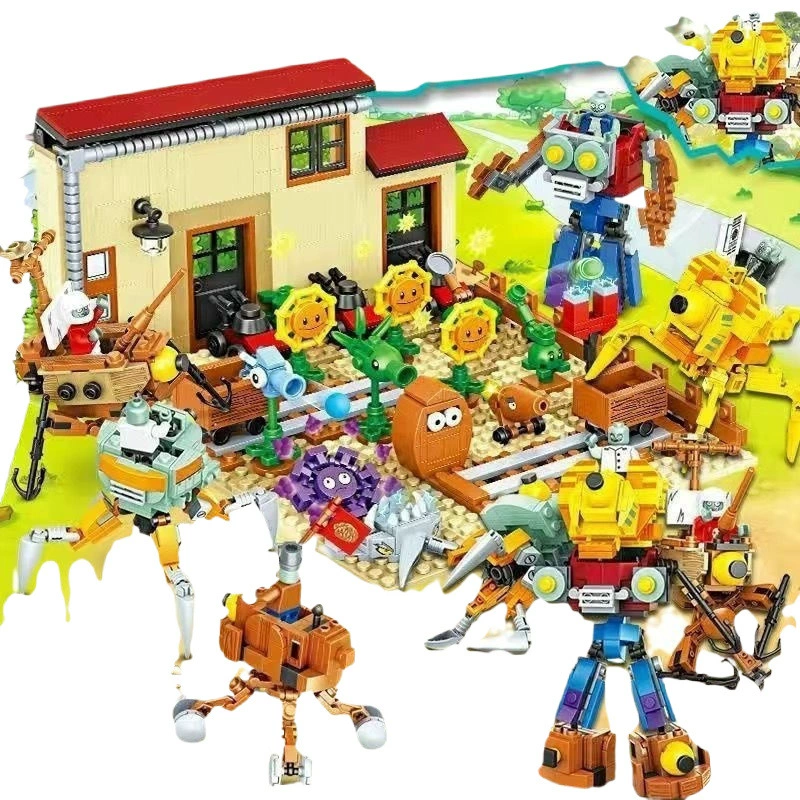 Lego, constructor, Plants vs. Zombies, farm, labyrinth, toy, full set