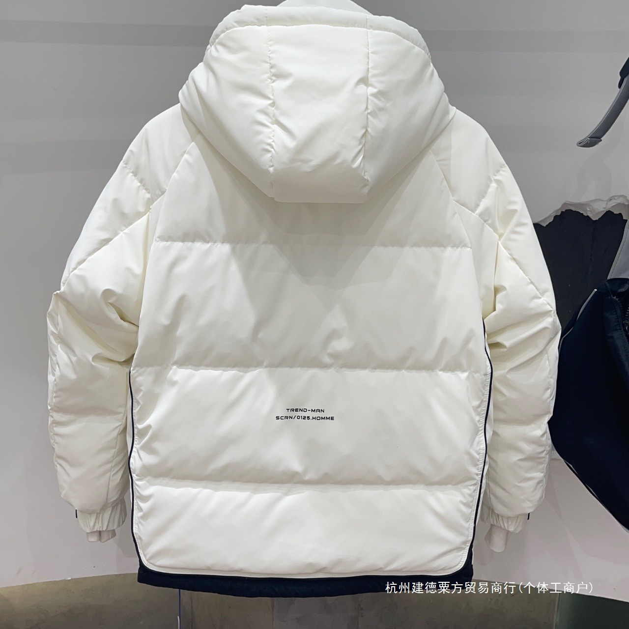 남성 겨울 후드 다운 재킷, 두꺼운 짧은 세탁 가능 다운 재킷, 청소년 인기 솔리드 컬러 캐주얼 아우터웨어