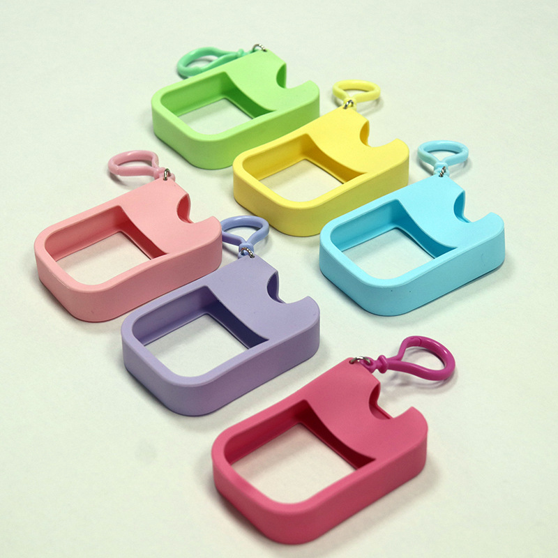 硅胶喷雾洗手液套便携分装瓶保护套挂绳