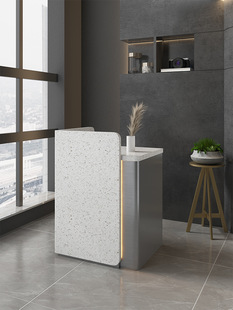 Cashier Shop Small Clothing Store Counter Simple Modern Internet Celebrity Bar Stainless Steel Company Reception Desk